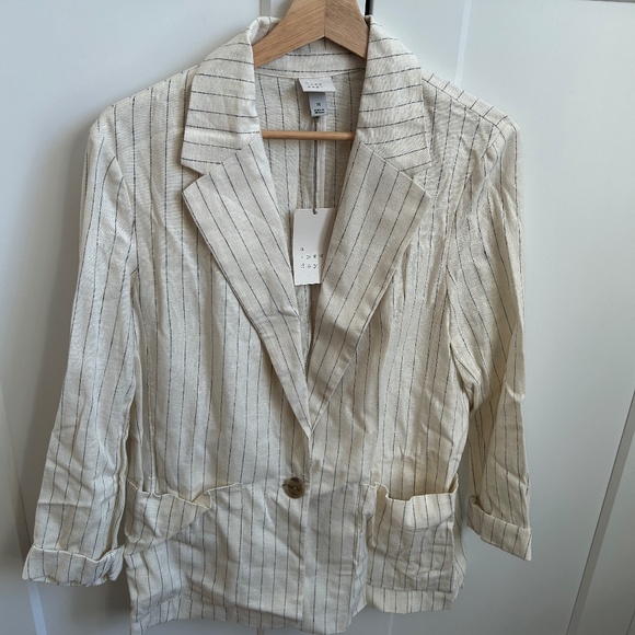 a new day Striped Blazer - NWT - Picture 1 of 3
